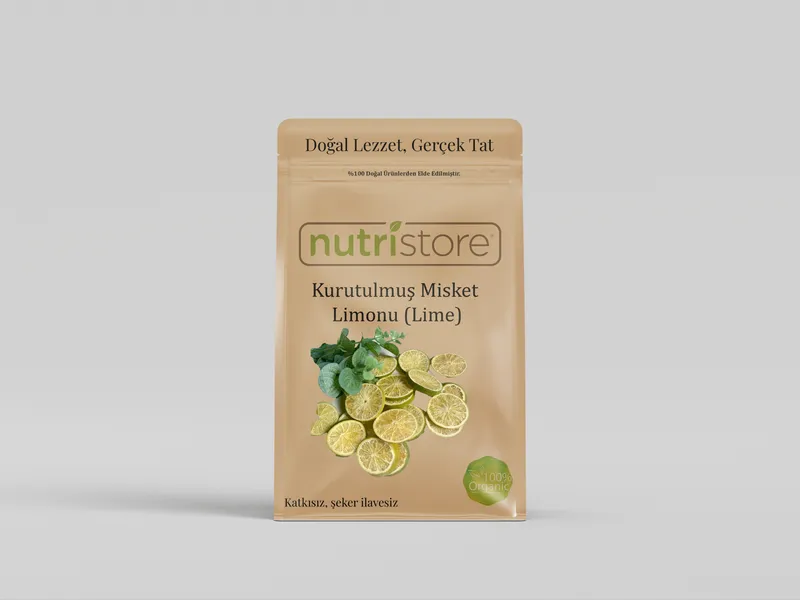 Kurutulmuş Dilimli Misket Limonu (Lime) | Ferah Aromalı, C Vitamini Zengini Doğal Atıştırmalık