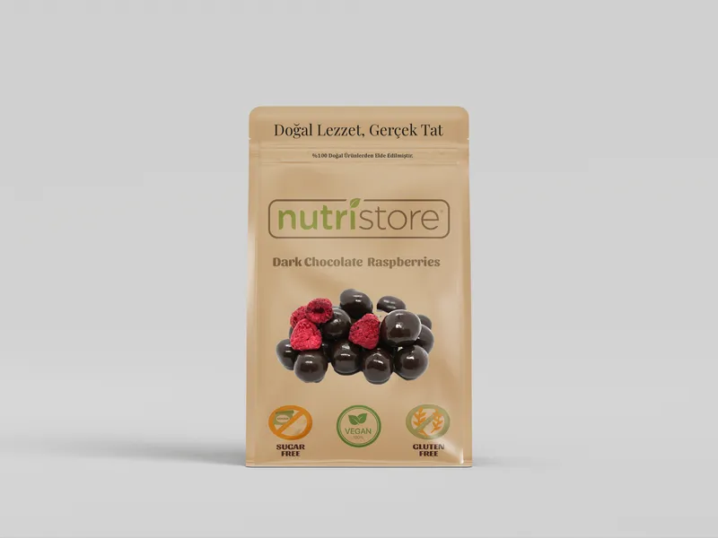 Bitter Çikolatalı Ahududu (Raspberries) – Doğal ve Katkısız