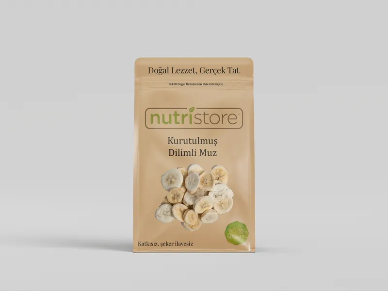 Kurutulmuş Dilimli Muz | Doğal Tatlılık ve Enerji Kaynağı Atıştırmalık