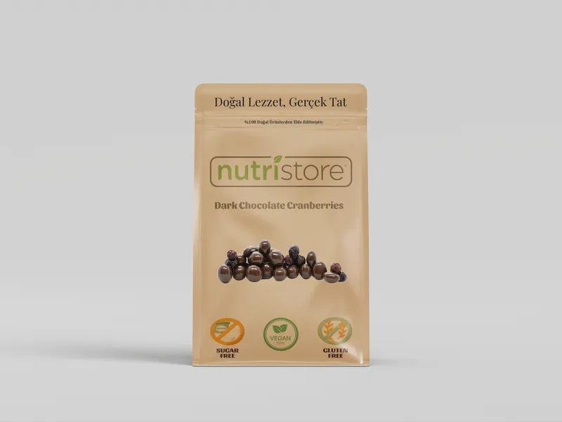 Bitter Çikolatalı Kızılcık (Cranberries) Dondurularak Kurutulmuş – Doğal ve Katkısız